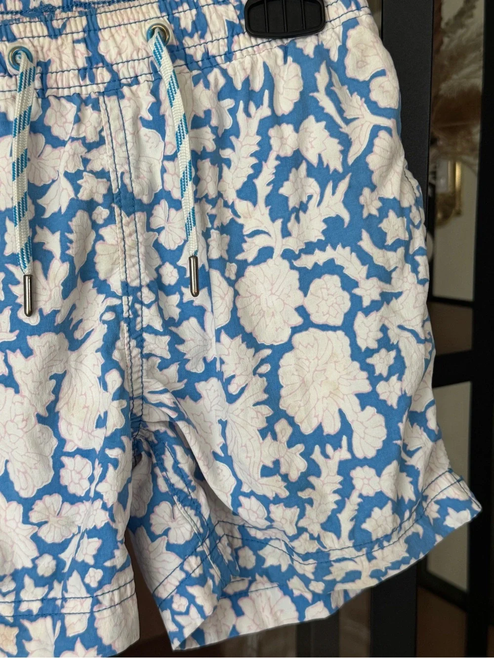 SZ Blockprints x J. Crew crewcuts Nila print floral swimming trunks toddler boy
